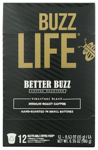Better Buzz Life Blend K-Cup Coffee Pods, Medium Roast, 12ct