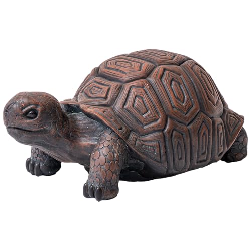 Estatua Tortuga Caminante 21.3" L Marrón y Gris de MgO miniatura 1