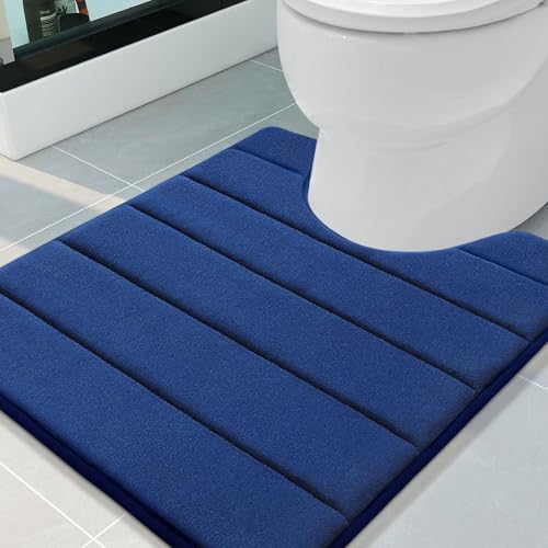 Buganda Memory Foam U-Shaped Contour Toilet Rugs, Non Slip Absorbent, Thick Soft Washable Bathroom Mat, Floor Carpet Bath Rugs Mat for Toilet Base (24 Buganda Memory Foam U-Shaped Contour Toilet Rugs, Non Slip Absorbent, Thick Soft Washable Bathroom Mat, Floor Carpet Bath Rugs Mat for Toilet Base (24