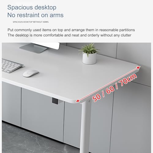 Bureau d'ordinateur en bois et métal blanc table d'étude moderne 47,5x24 pouces - 4