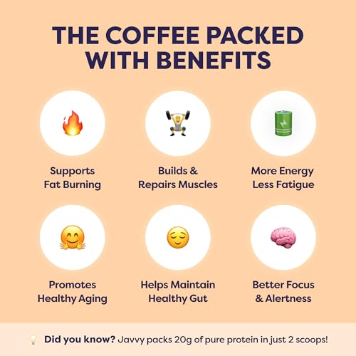 Image of Javvy Protein Iced Coffee - Premium Whey Protein & Iced Coffees, 100% Natural Cold Brew, Zero Artificial Flavors & Sweeteners, 80mg Caffeine, No Added Sugar, 20 Servings, Caramel, 1 Pack