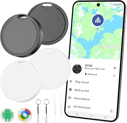 CooAoo Smart Tag Android Tracker, Schlüsselfinder kompatibel mit...