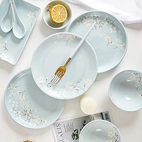 Elevate Your Dining Experience: Buy the Exquisite Cherry Blossom 18-Piece Porcelain Dinnerware Set Today – generic