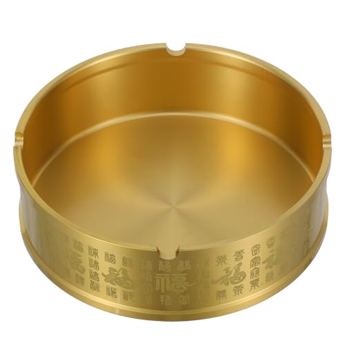 Cendrier rond en laiton 12 cm de table basse et bureau - 2