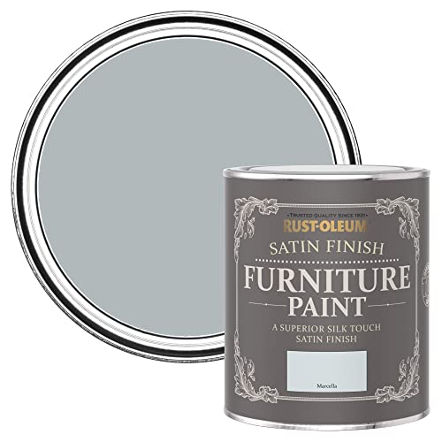 Rust-Oleum Light Blue Furniture & Skirting Board Paint in Satin Finish - Marcella 750ml