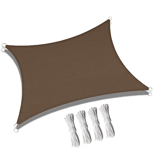 Abccanopy Sun Shade Sail, 13'X20' Uv Block Canopy Sun Awning For Patio, Deck, Backyard (Brown) #TOP12