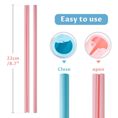 Pack de 10 pitillos de silicón reutilizables diseño abatible miniatura 6