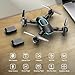 Drone with 1080P Camera, Foldable Drone for Beginners with Light, Upgrade Altitude Hold, Gesture Selfie, Waypoint Fly, 3D Flip, 3 Speed Mode, Circle Fly, One Key Start