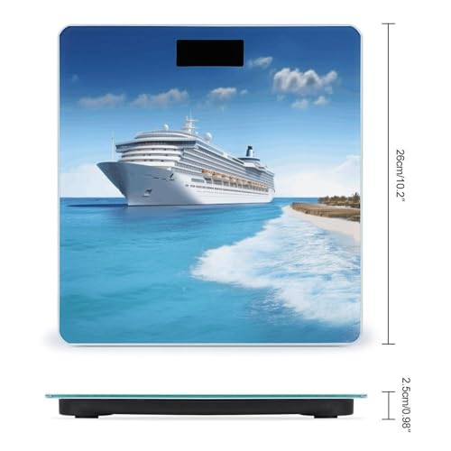 Balanza Digital de Baño Seaside Cruise Ship 400lb capacidad miniatura 2
