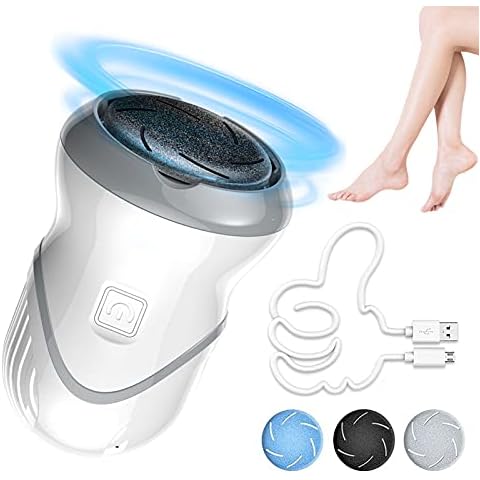 Keyck Foot File Electric Pedicure Callus Remover Hard Skin Foot Care Tools Vacuum Adsorption Professional Feet Machine for Dead Dry Skin and Cracked Heels USB Rechargeable Gift for Women Cover