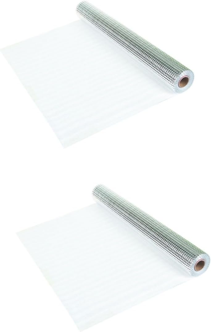 Unomor 2rolls Multifunctional Aluminum Foil Pad Oil-Resistant Kitchen Cabinet Drawer Mat