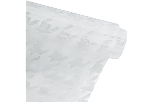 Transparent Houndstooth Vinyl Fabric by the Yard