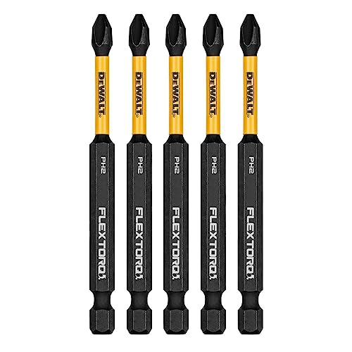 DEWALT ACCESSORIES DWA3PH2IR5 3.5' Impact #2 Phil Bit, 5 Piece (1 Pack)