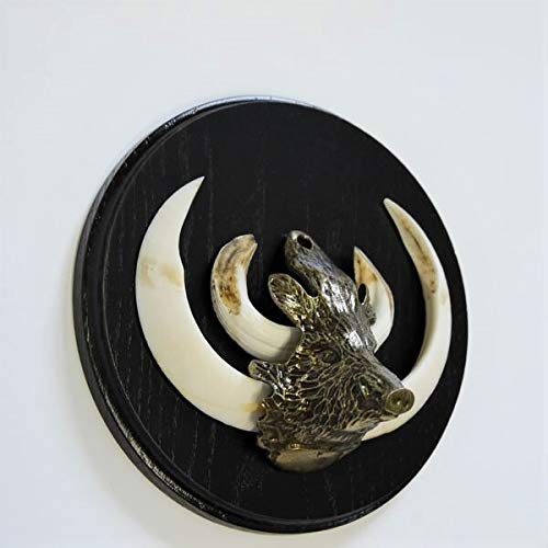 Targa Trofeo In Rovere Scuro GTK - 19 Cm Con Foglia Di Quercia, Per Cinghiali E Armi Da Caccia - Foto 5