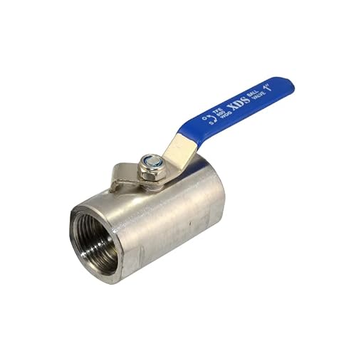 DAN SPEED Stainless Steel SS 316 NPT Female Ball Valve with Blue Handle,WOG1000 (1 inch)