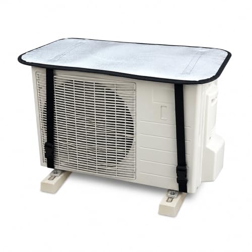 Image of AC Outdoor Unit Cover 6 mm Thick | Double side Heat Insulated AC Cover for 1 Ton, 1.5 Ton & 2 Ton | Waterproof, Dustproof, Weatherproof AC Compressor Cover | UV & Heat Protector