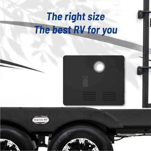 Image of Ranein 15 x 18 Inches RV Water Heater Black Door. ONLY Door kit for Ranein RV water heaters