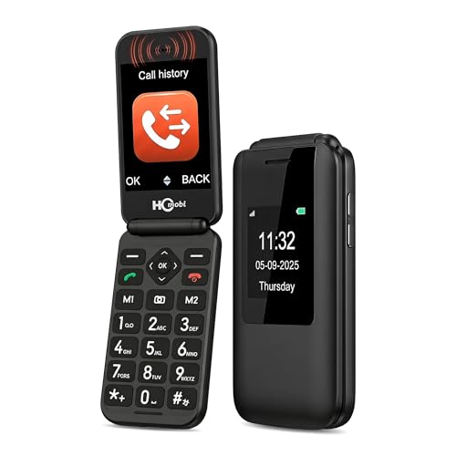 Silisoundtech 4G Flip Phone Unlocked for Senior,Basic Flip Phone,Cell Phone for Seniors,2.8' +1.5...