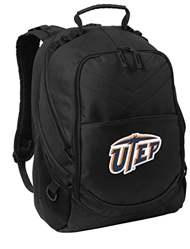 Image of Broad Bay UTEP Miners Backpack | Official UT El Paso Logo, Padded Laptop Computer Section, Premium 600D Nylon Fabric