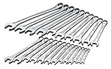 SK 86225 SuperKrome 23 Piece 12 Point 8-Millimeter to 32-Millimeter Combination Wrench Set