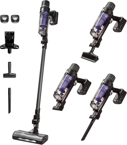 Rowenta X-PERT 7.60, Aspiradora Escoba Sin Cable, 140 W, Batería 45 Min, Ultraligero 2 kg, Cepillo con LED, Accesorios para Coche, Suelo y Techo, RH6A33WO