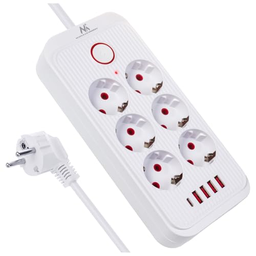 Consigue regleta de extensión MCE389/391 con 6 enchufes y USB-C de 2500W al mejor precio