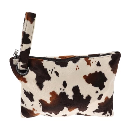 Pochette femme imprimé vache marron idéale pour mariages et soirées