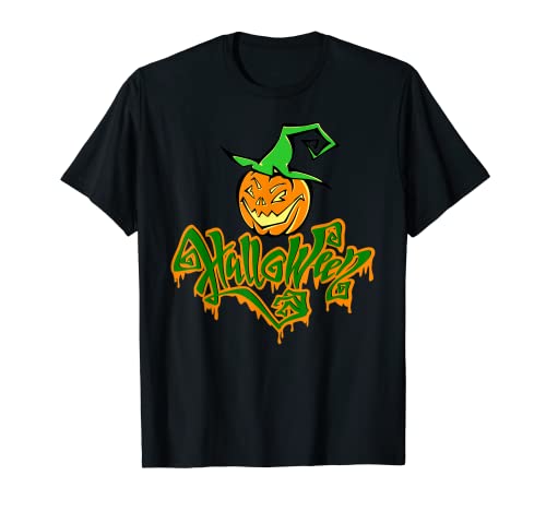 Halloween calabaza truco o trato divertido disfraz regalo Camiseta
