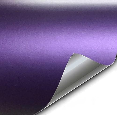 Image of HOME13 Vinyl Matellic Car Wrap Sticker Sheet Roll Air Release Bubble Free Wrap Sticker (24x96 Inches, Purple Metallic)