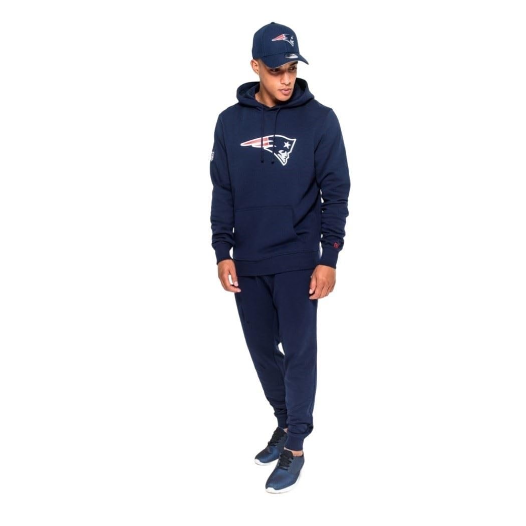 New Era Team Logo Hoody New England Patriots - Sweat-Shirt À Capuche - Chemise - Manches Longues - Homme