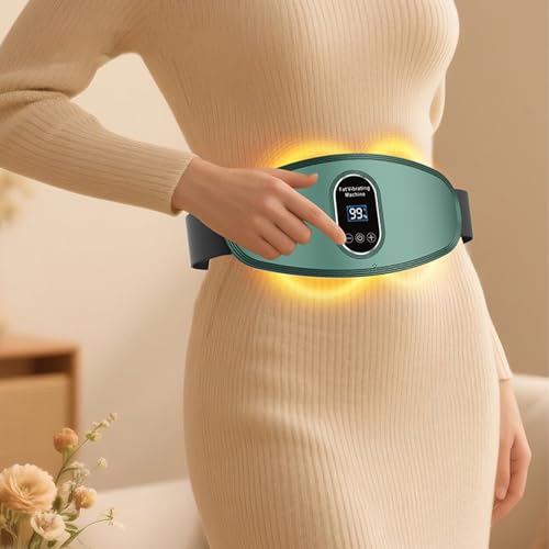 Masajeador abdominal recargable USB con cinturón de calefacción de 3 modos 5
