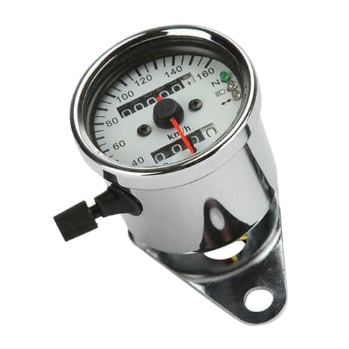Vaguelly Motorcycle Led Retro with Dual Mileage Tracking Easy Readable Display for Night Rides Essential Motorcycle Accessories for Enthusiasts Compatible with Various Models