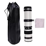 ACOGEDO 420–800 Mm Hochleistungs-Teleobjektiv für EF EF-S-Mount-Kameras, Ideal für Fernfotografie (White)