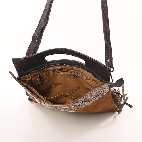 Image of Merbaa Women Natural Cowhide Leather Crossbody Sling Bag With Adjustable Detachable Strap | Shoulder Bag | Handbag