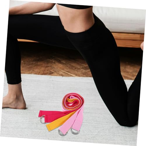 YARNOW 3stuks Delige Verstelbare Yoga Strap Herbruikbare Stretchband Voor Thuis Gymoefeningen Voor Yoga Gewichtstraining Bodybuilding Lichtgewicht Compact Inclusief Vormige Ringen - Afbeelding 3