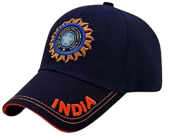 Stylish Cotton Baseball Combo Caps for Men, Women, Kids Cotton Blend, Summer All Season Sports, Cricket, Gym, Branded, Adjustable Buckle India Cricket Cap/Hat Quality Headwear