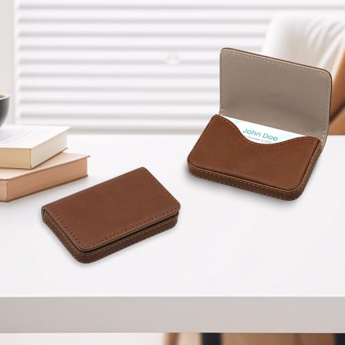 Image of RFID Blocking Wallet - Minimalist Leather Business Credit Card Holder (A52-20)