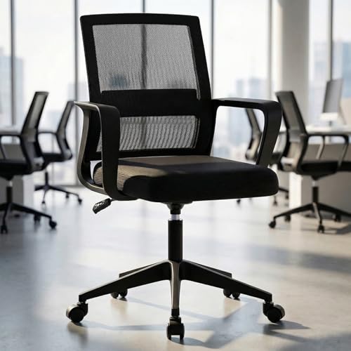 SUKIDA Desk Chair Mesh Office Chair with Upholstery...