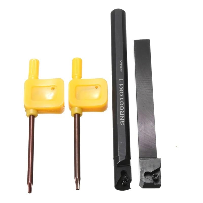 SER1010H11 SNR0010K11 10mm High Quality CNC Boring Bar Thread Turning Tool Lathe Cutter Tools Holder for 11ER 11IR Inserts(1PC SER and 1PC SNR)