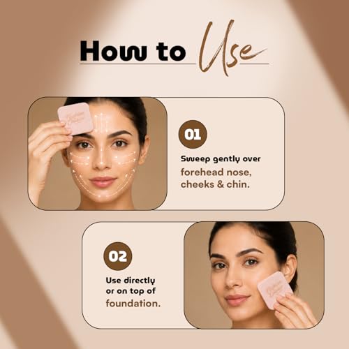 Image of Fashion Colour Platinum Perfect Match Face Powder With Mirror + Powder Puff | Velvety Formula | Matte Finish | Upto 11 hrs of Lightweight Coverage | Blurring Imperfection | For All Skin Types | (FC25, 10g)