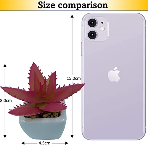 "Transform Your Home and Office with Vibrant Pink Artificial Succulents in Ceramic Pots - A Stunning 4-Piece Set for Your Living Room and Hall Decor!" "Transform Your Home and Office with Vibrant Pink Artificial Succulents in Ceramic Pots - A Stunning 4-Piece Set for Your Living Room and Hall Decor!"