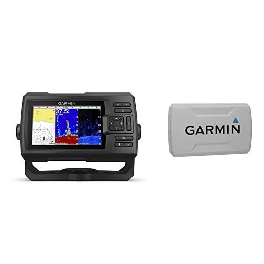 Garmin STRIKER Plus 5cv with CV20-TM Transducer and Protective Cover, 5 inches 010-01872-00