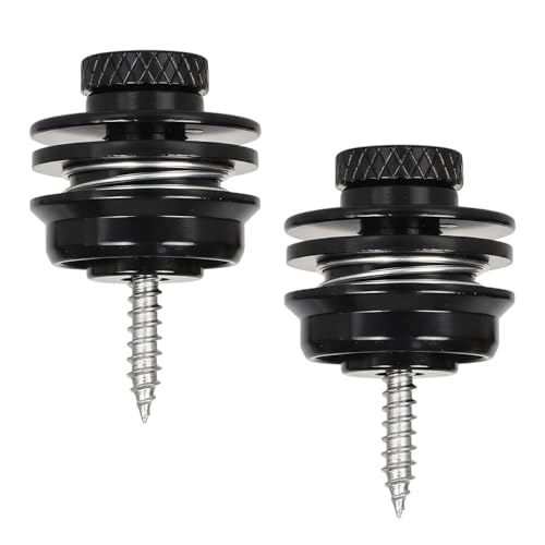 Luxvara 2 Piezas Cerraduras de la Correa de Guitarra, Enganche