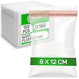 100 Piezas Bolsas Celofan Autoadhesivas 8 x 12 cm BOPP - Food Safe - Bolsa...