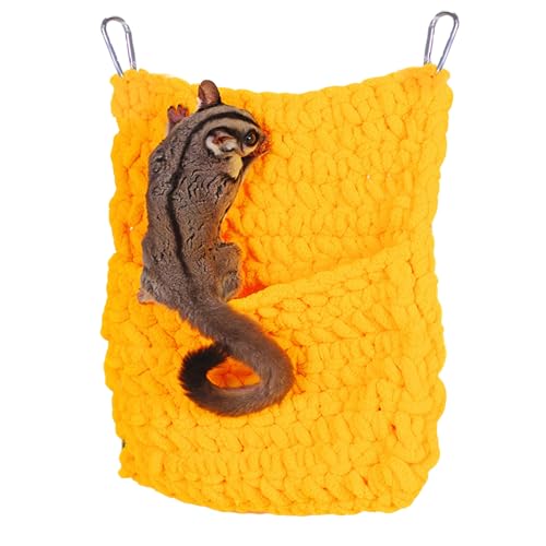 Sugar Glider Betttasche – Winter-Kleintier-Verstecktasche, Weiches, Gemütliches Nest | Schlafzubehör Für Haustiere Bei Kaltem Wetter, Zuhause,...