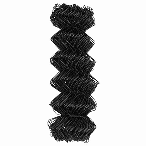 vidaXL Kettenzaun Grau 10 x 0,8 m Stahl, Garten und Terrasse, robuste UV-best&auml;ndige Materialien, Au&szlig;enzaun, sch&uuml;tzende Grenze f&uuml;r Gewerbe