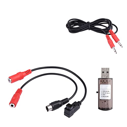 Culnflun RC USB Simulador Premio Estable Rendimiento Estable para RealFlight G7 G6 G5 Phoenix 4 E2HG