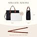 Missnine Tote Bag for Women Fashion Handbag Professional Work Bags Denim Shoulder Purse for Shopping, Office, Travel