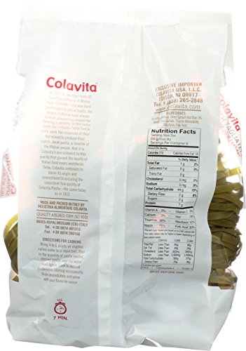 Colavita Tagliatelle Spinach Nest Pasta, 1 Pound (Pack of 10)