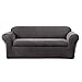 SureFit SF39413 Stretch Metro Sofa Slipcover, Gray, 2 Piece